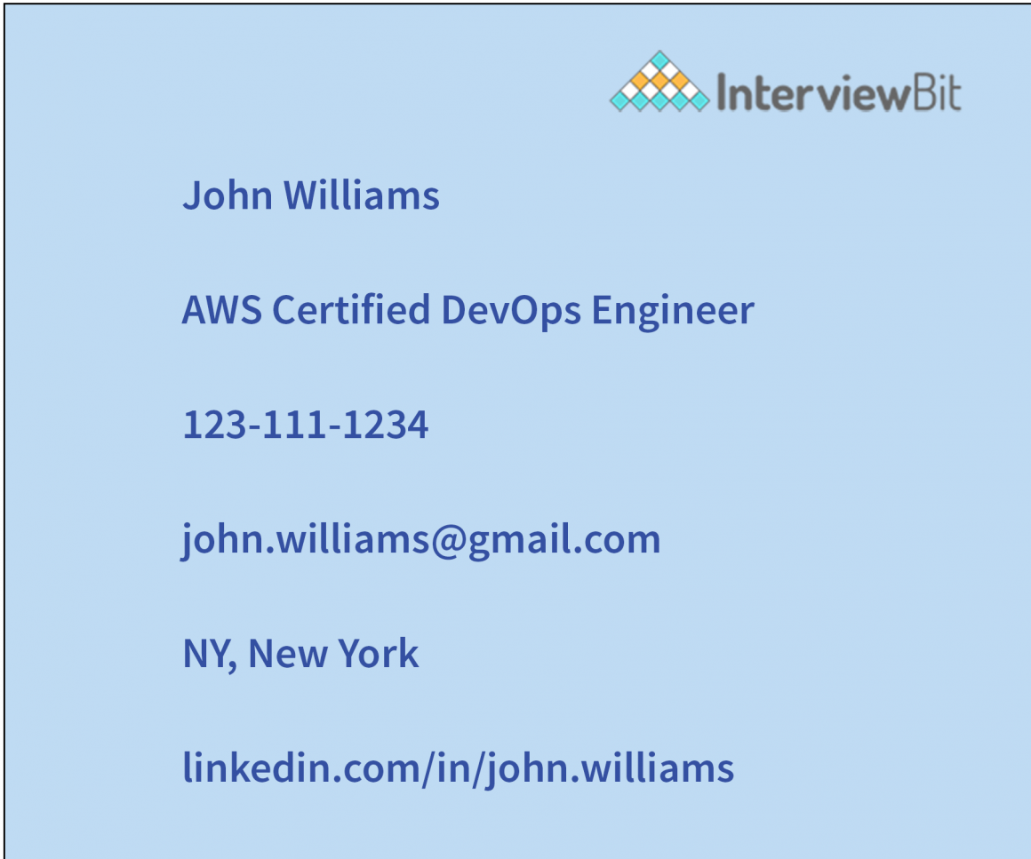 DevOps Engineer Resume – Full Guide and Example - InterviewBit