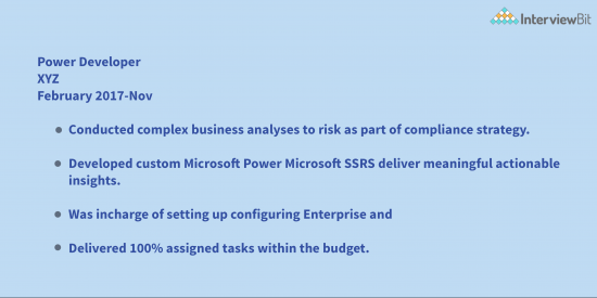 Power BI Resume: Full Guide and Sample [2023] - InterviewBit
