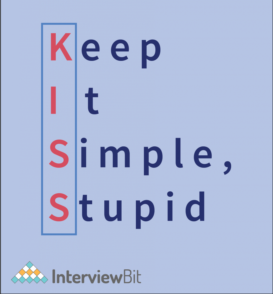 KISS (Keep It Simple, Stupid)