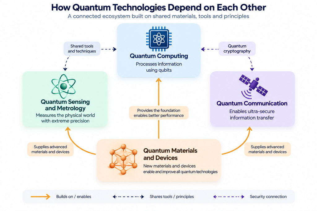 how quantum technologies depend on each other