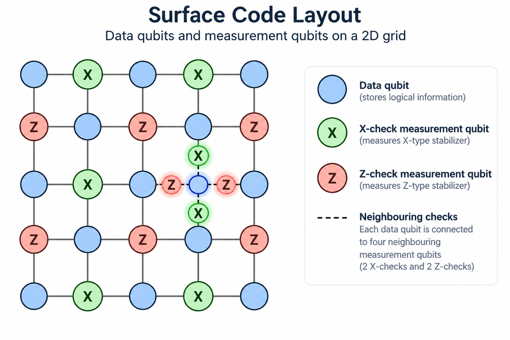 surface code layout