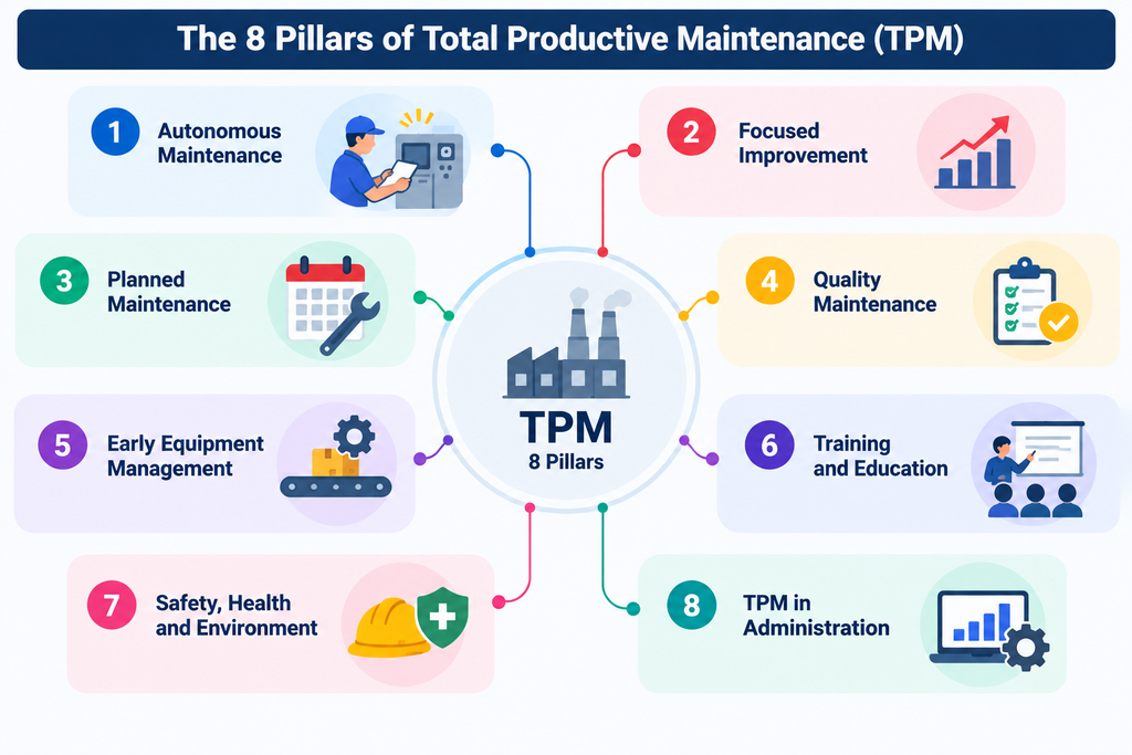 8 Pillars of Total Productive Maintenance