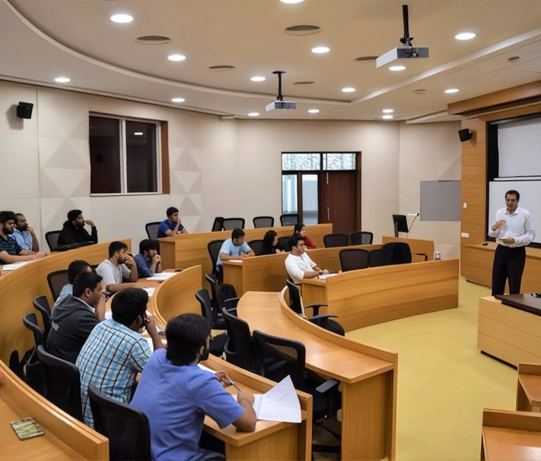 Learners in an IIM Tiruchirappalli classroom